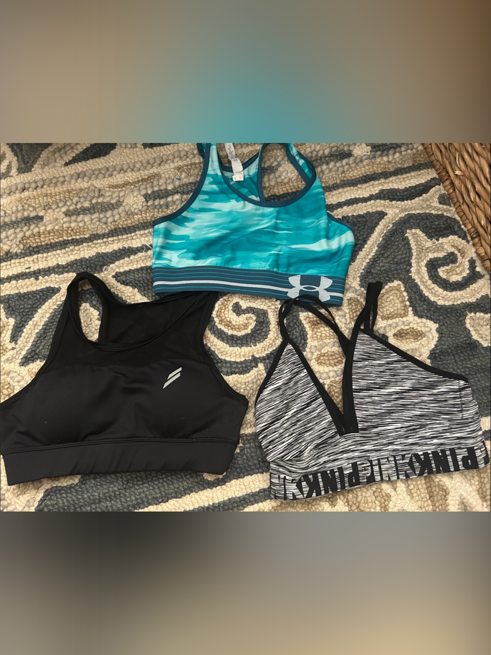 Under Armour and Victoria’s Secret PINK Sports Bras - Lot of 3